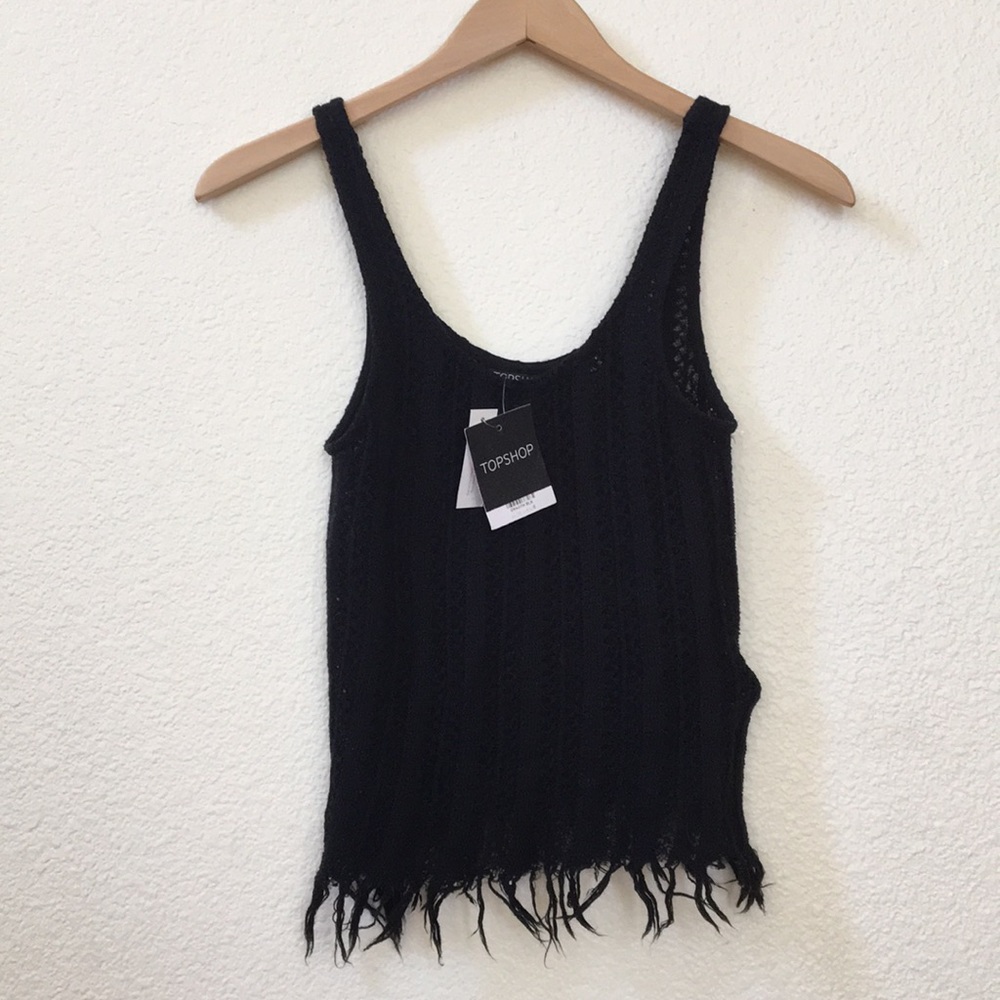 NWT Black Top Shop Tank
